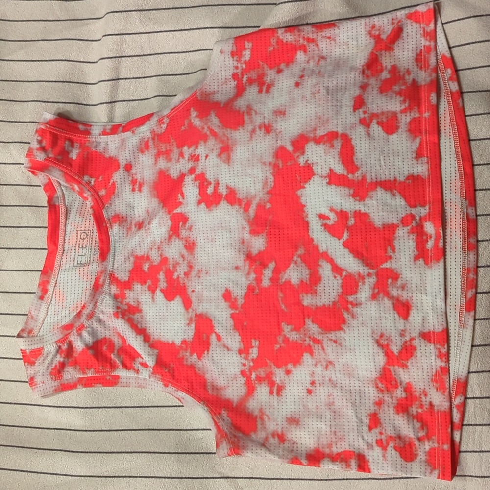 Fleo Dylan Muscle crop tank tye dyed